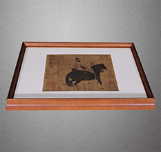 那曲书画装裱配框服务案例